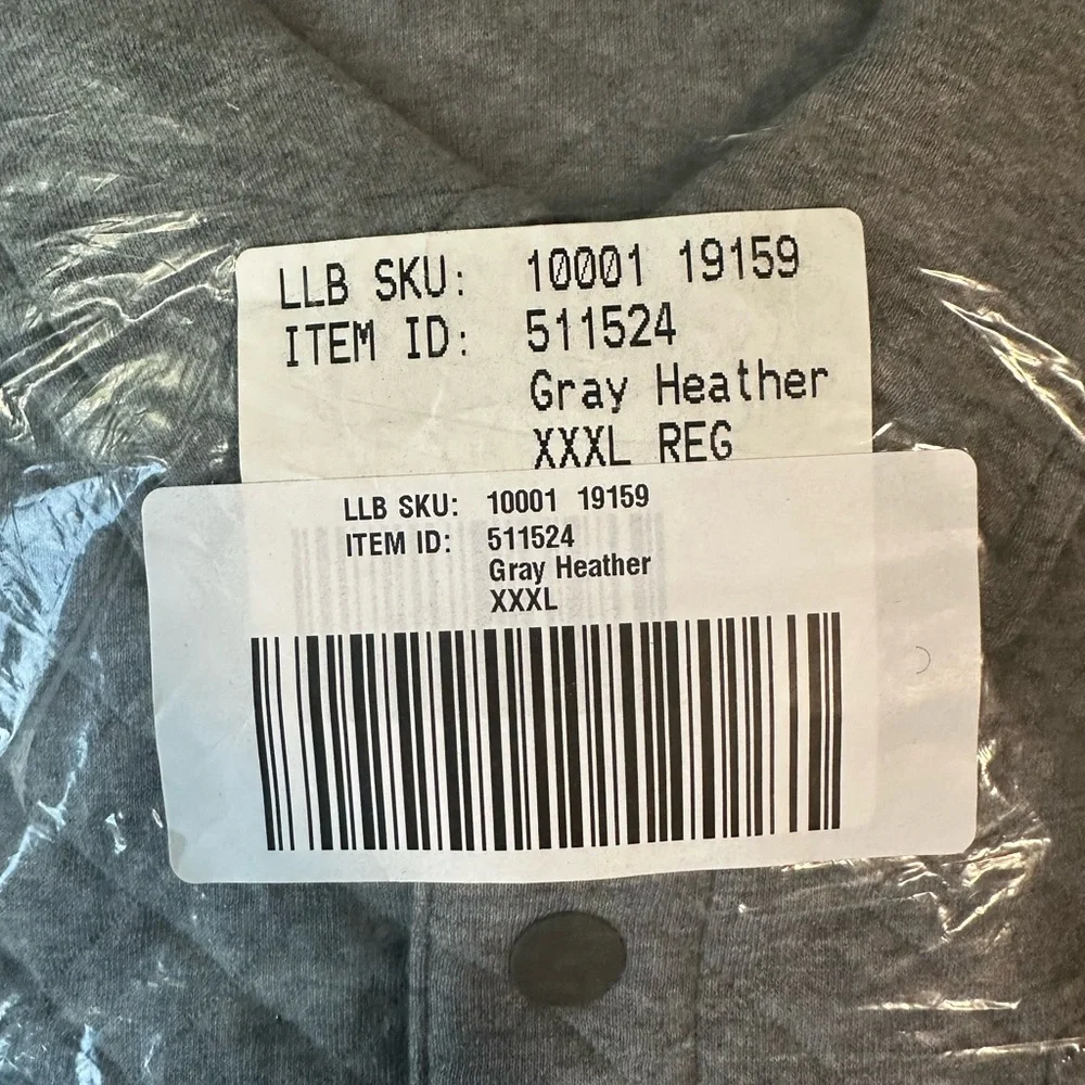 L.L. Bean Men's Quilted Snap Overshirt/Sweatshirt - Picture 11 of 14